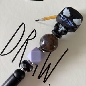 Marvel: Venom handmade beaded pen